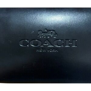 Coach New York Black Hardshell Clamshell Sunglasses Eyeglasses Case Logo